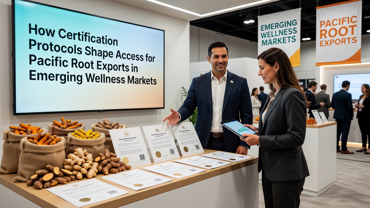 Laboratory testing and certification documentation review for exported Pacific roots